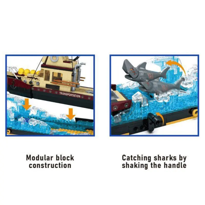 Ship at Sea Sculpture 1108pcs-3