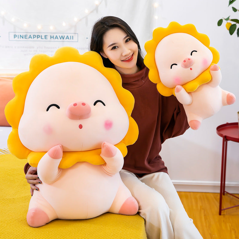 Sunflower Pig Plush Toy-0
