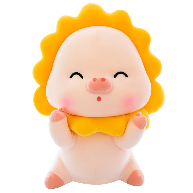 Sunflower Pig Plush Toy-4