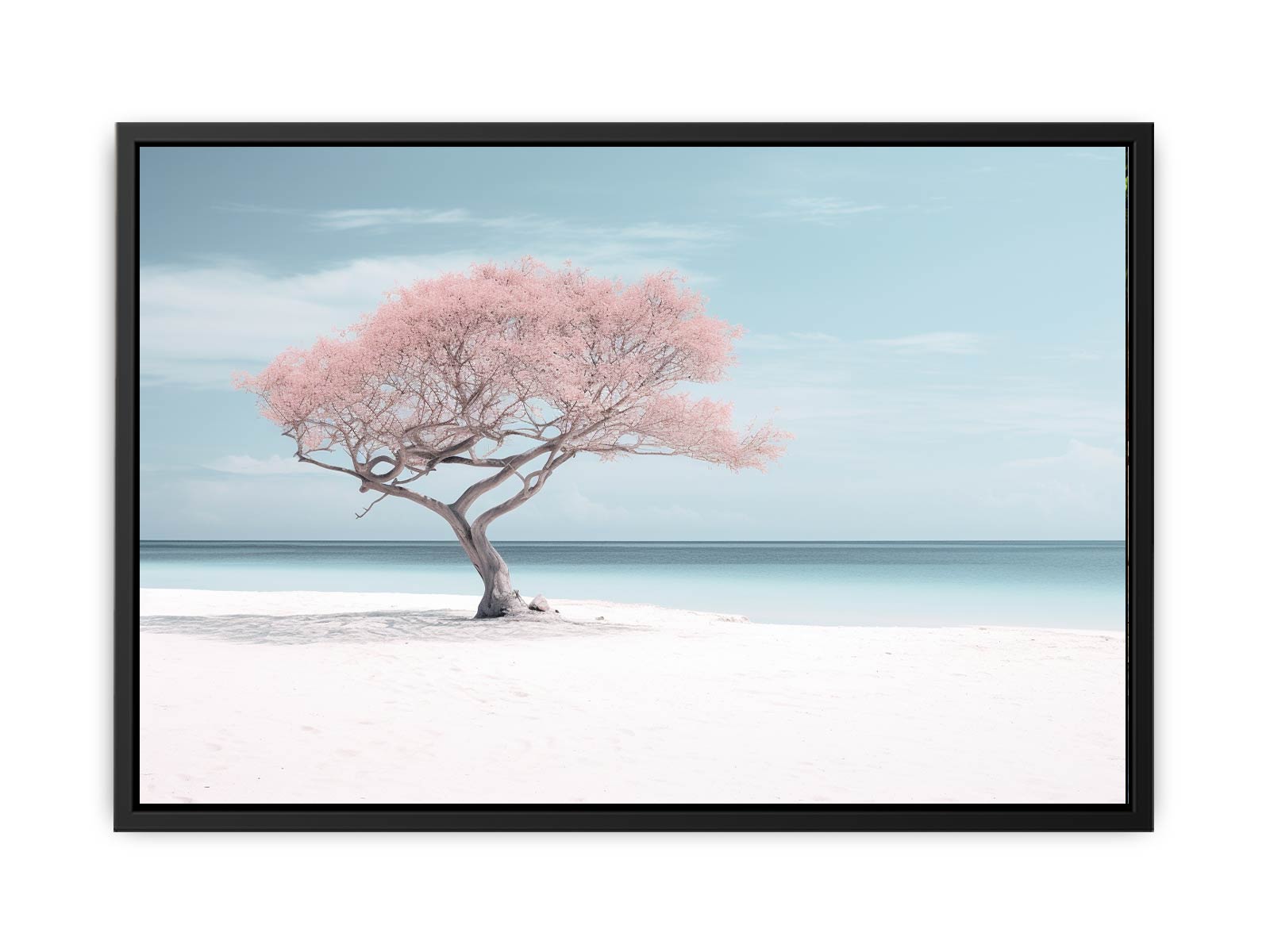 Silver Beach Art Canvas Art Print-4