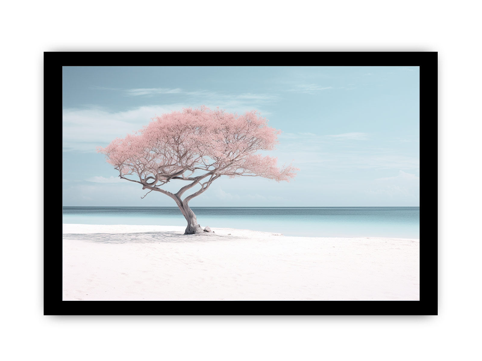 Silver Beach Art Canvas Art Print-7