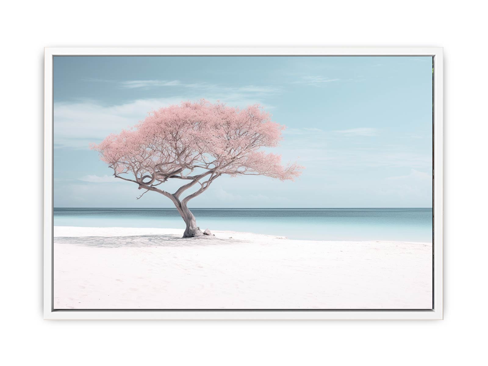 Silver Beach Art Canvas Art Print-5
