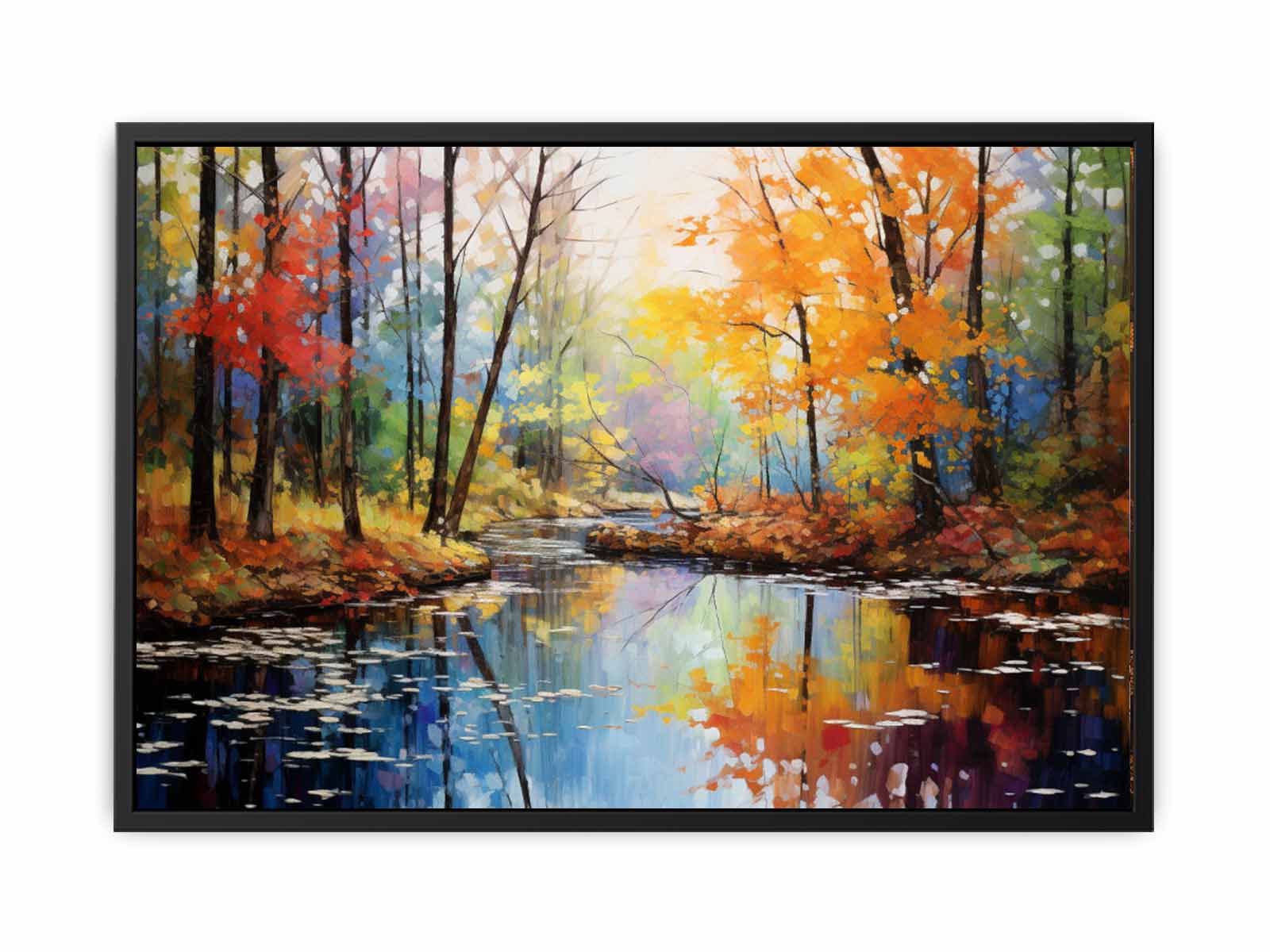 Rainbow Tree Art Canvas Art Print-4