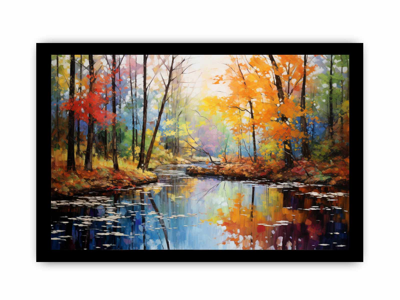 Rainbow Tree Art Canvas Art Print-7