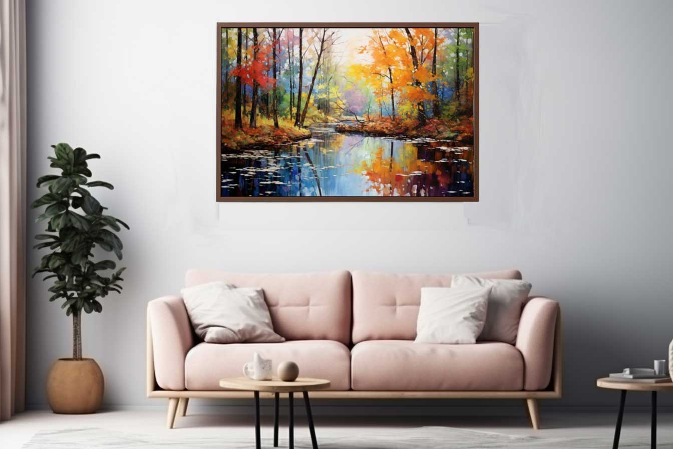 Rainbow Tree Art Canvas Art Print-2