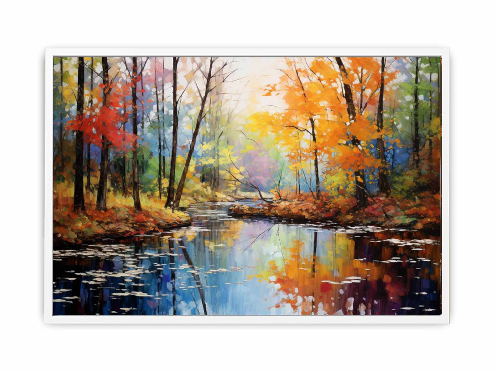 Rainbow Tree Art Canvas Art Print-5