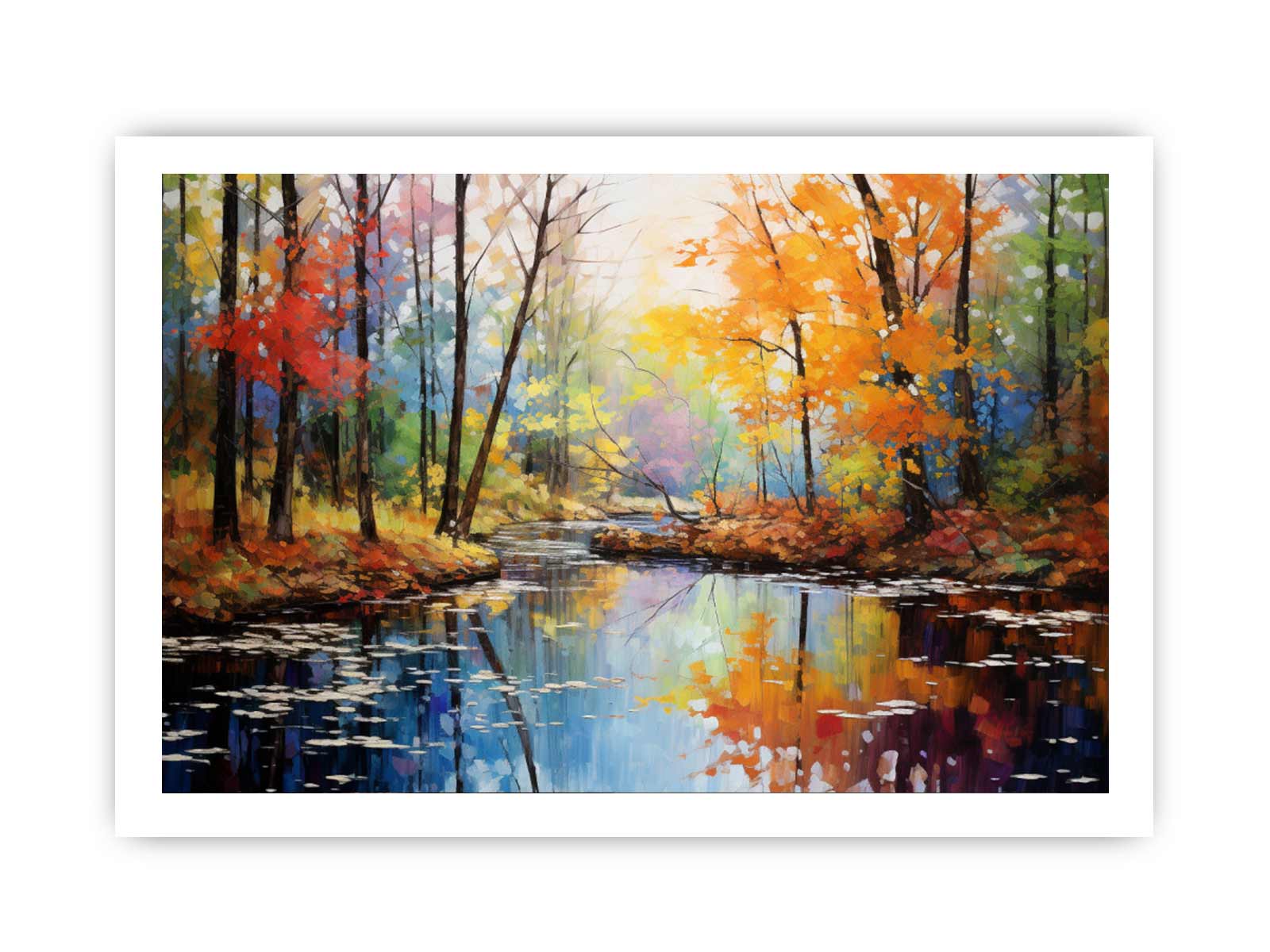 Rainbow Tree Art Canvas Art Print-8