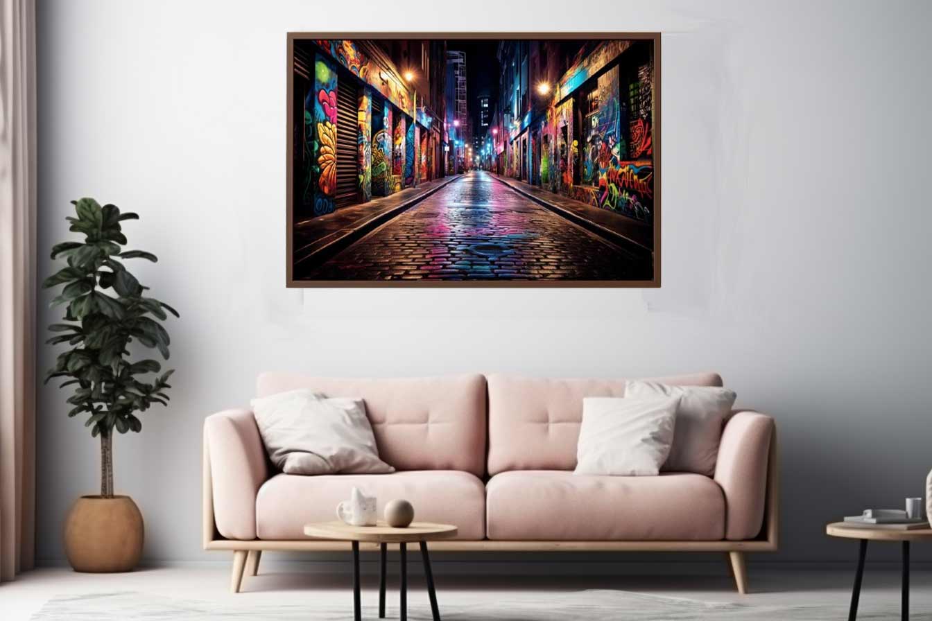 Graffiti Street Canvas Art Print-2