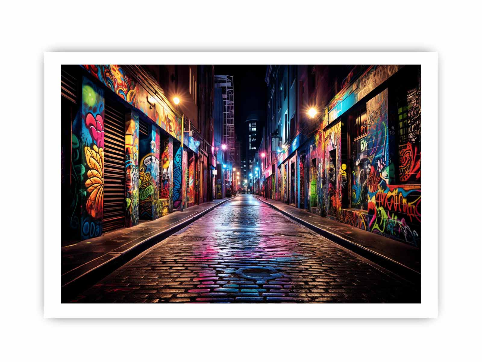 Graffiti Street Canvas Art Print-8