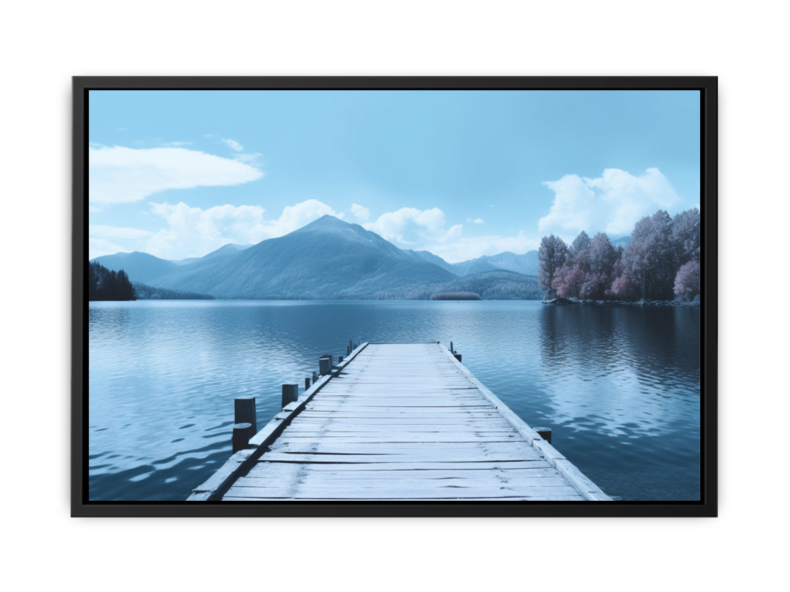 Tranquil Jetty Art Canvas Art Print-4