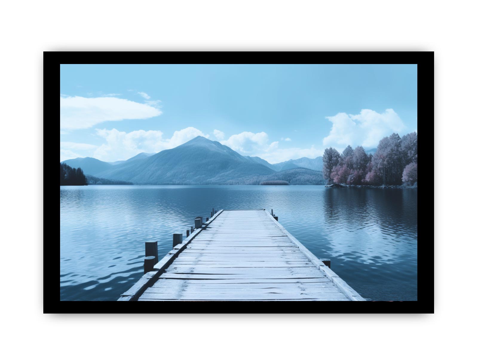 Tranquil Jetty Art Canvas Art Print-7