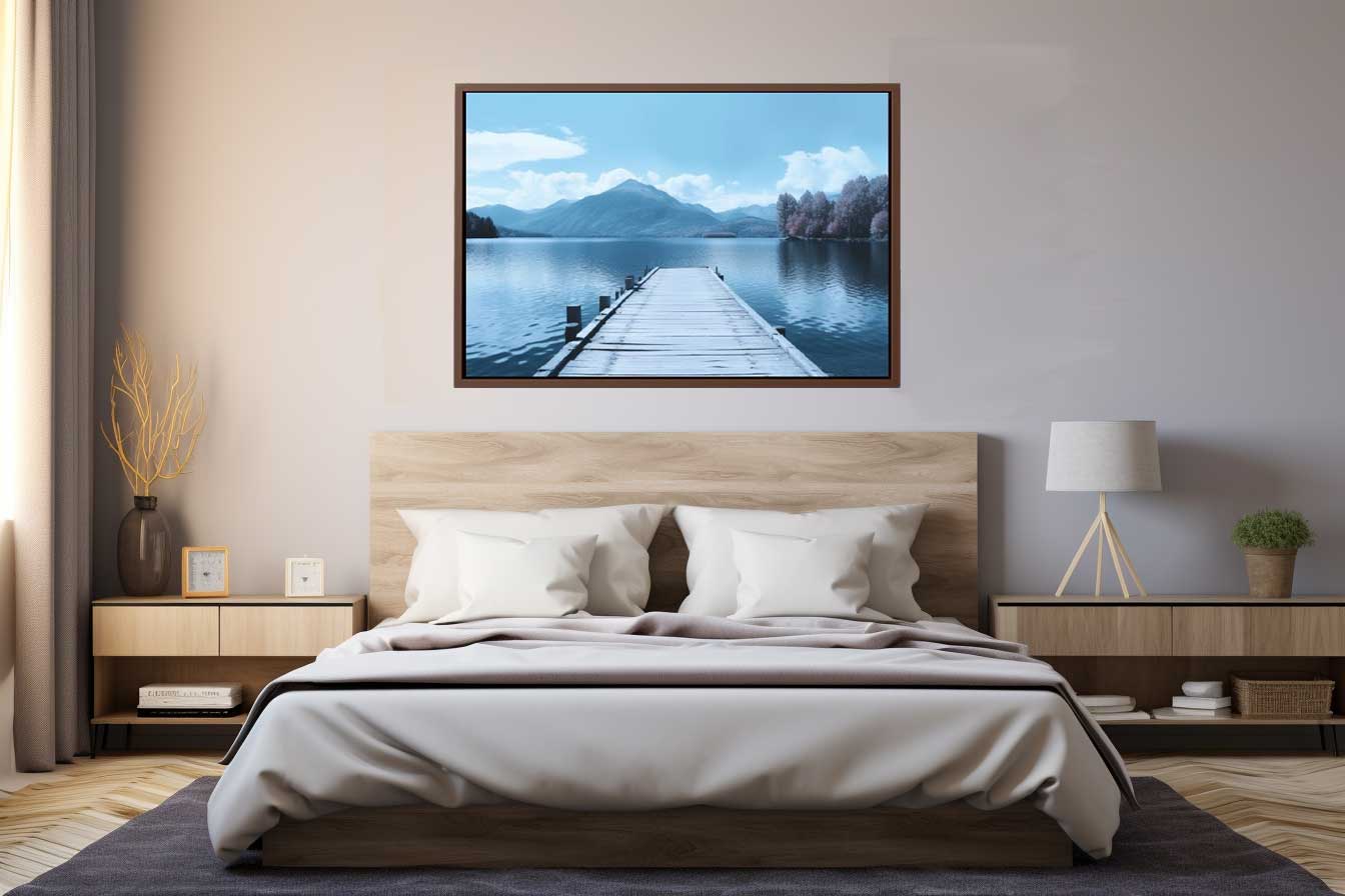 Tranquil Jetty Art Canvas Art Print-1