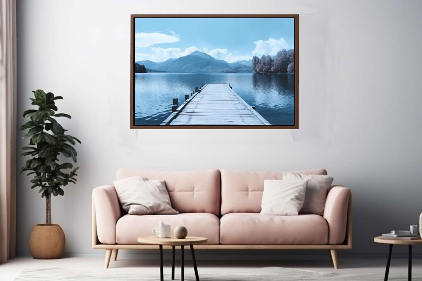 Tranquil Jetty Art Canvas Art Print-2
