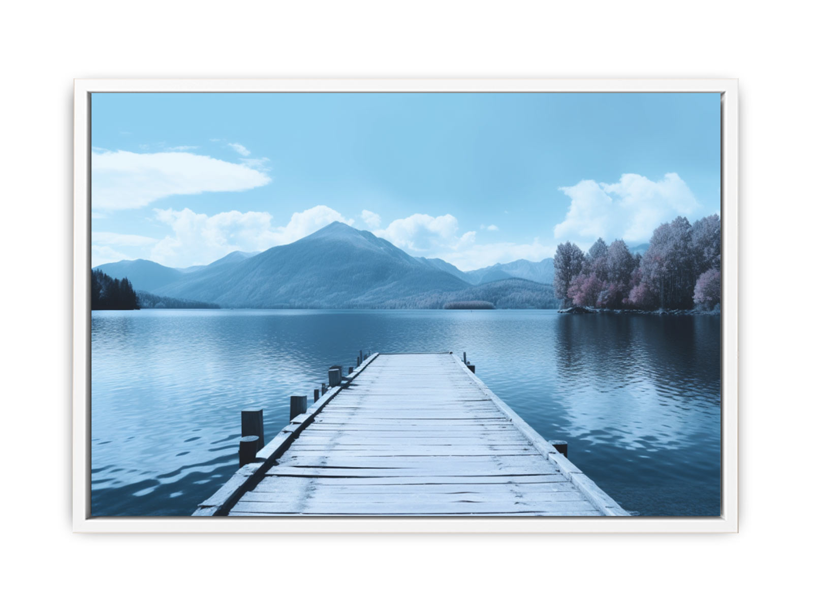 Tranquil Jetty Art Canvas Art Print-5