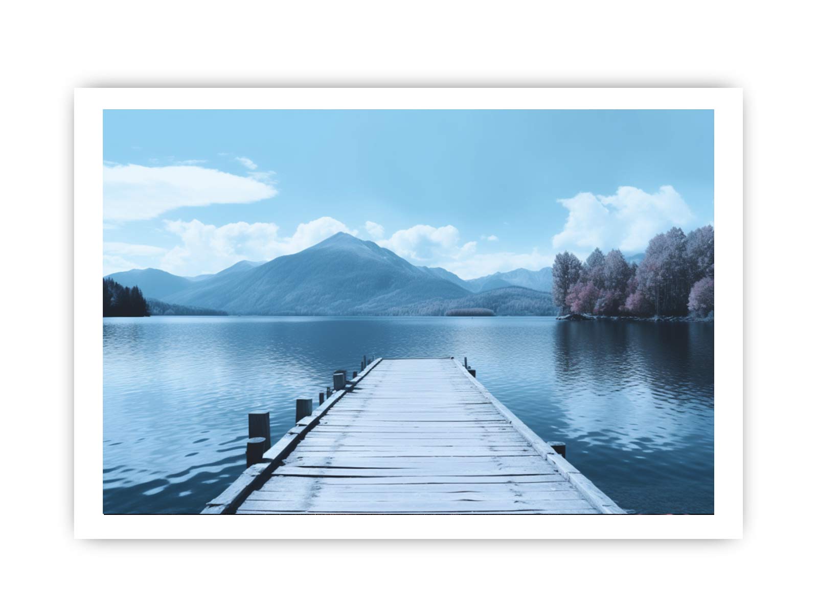 Tranquil Jetty Art Canvas Art Print-8