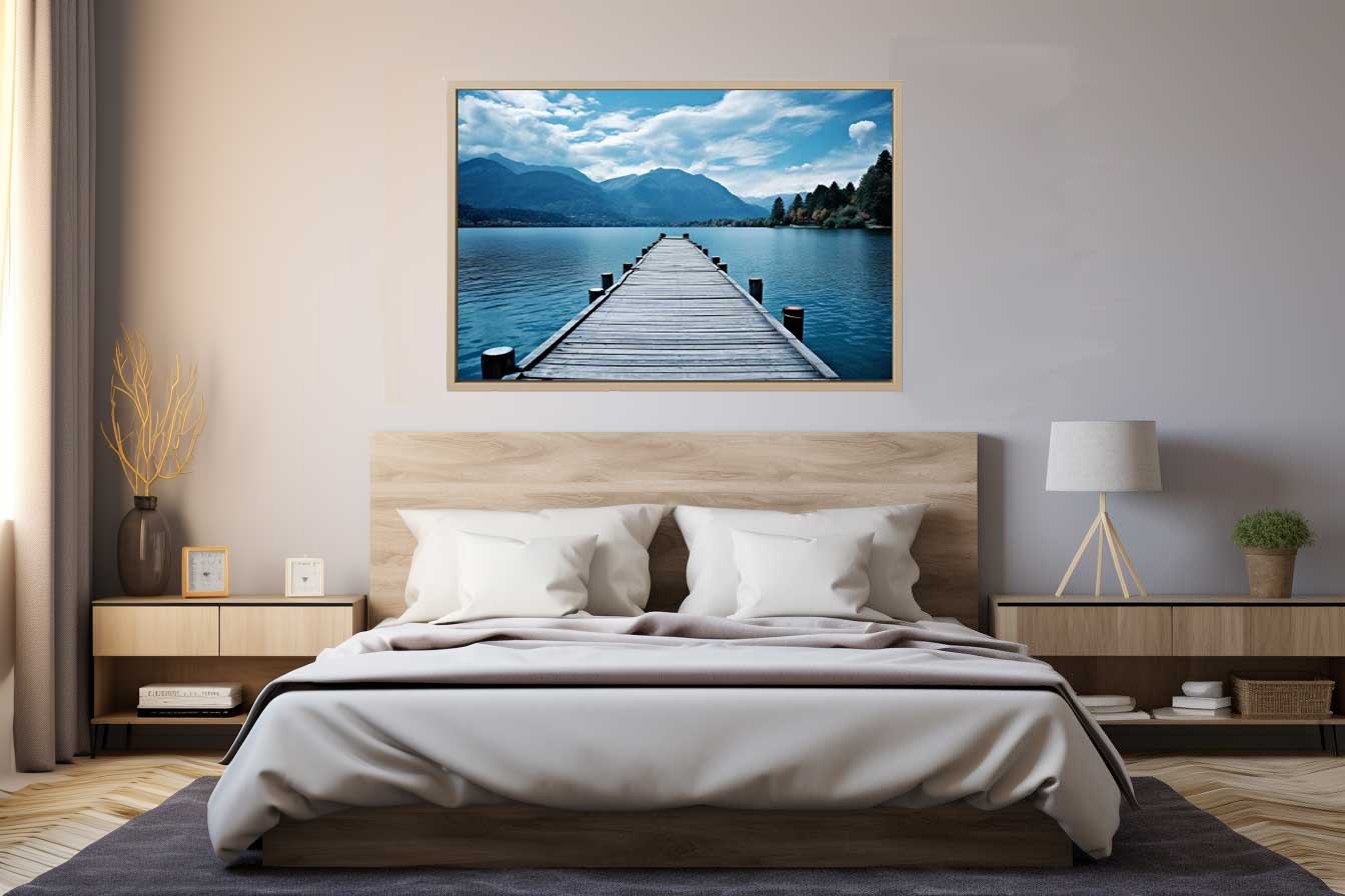 Calm Jetty Canvas Art Print-2
