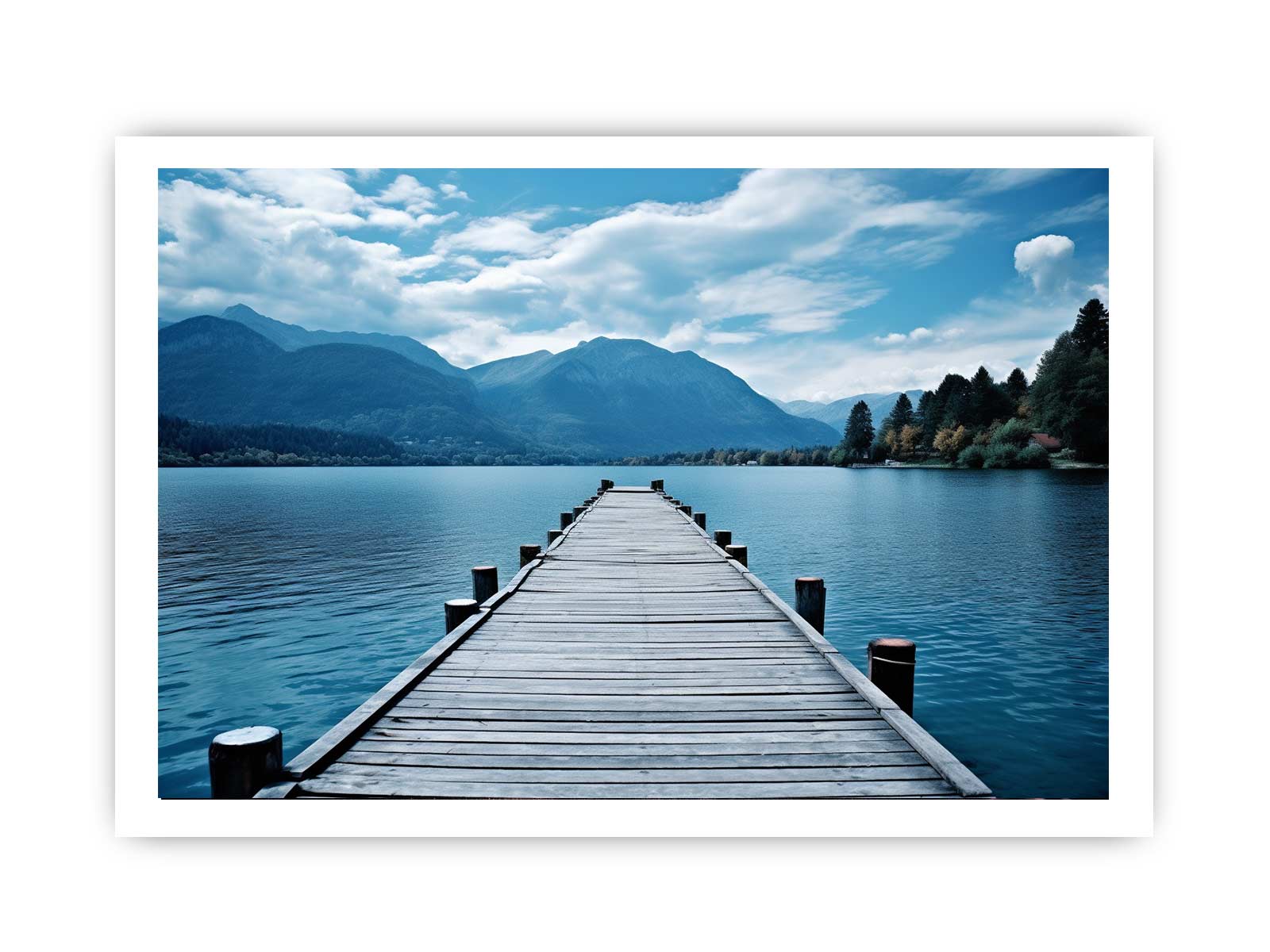 Calm Jetty Canvas Art Print-8