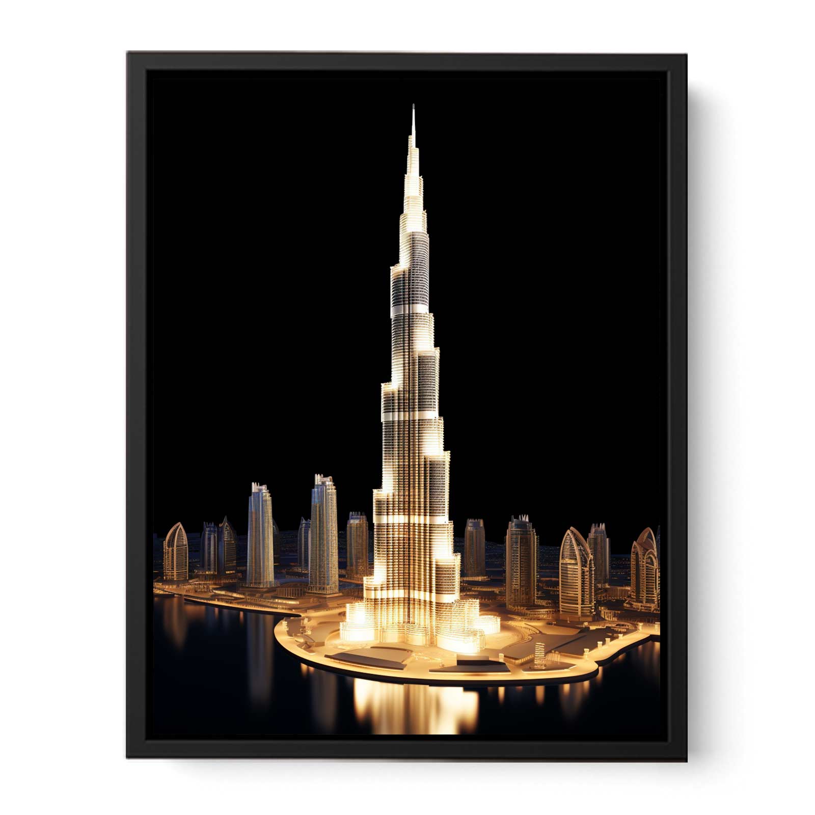 Burj Khalifa, Dubai Canvas Art Print-4