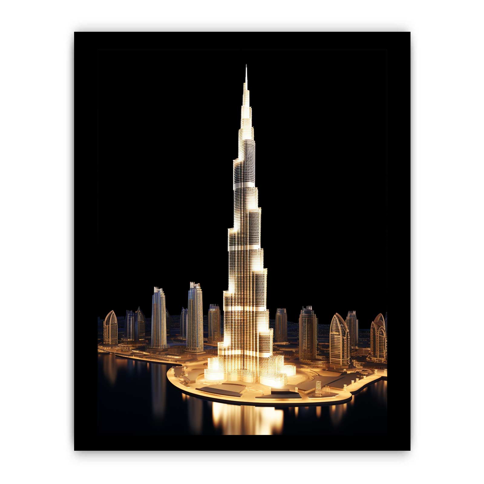 Burj Khalifa, Dubai Canvas Art Print-7