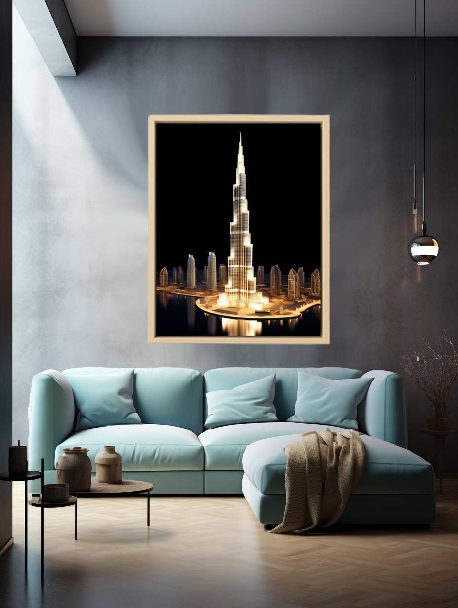 Burj Khalifa, Dubai Canvas Art Print-1