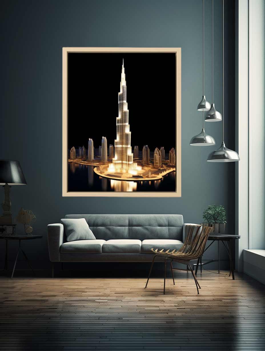 Burj Khalifa, Dubai Canvas Art Print-2