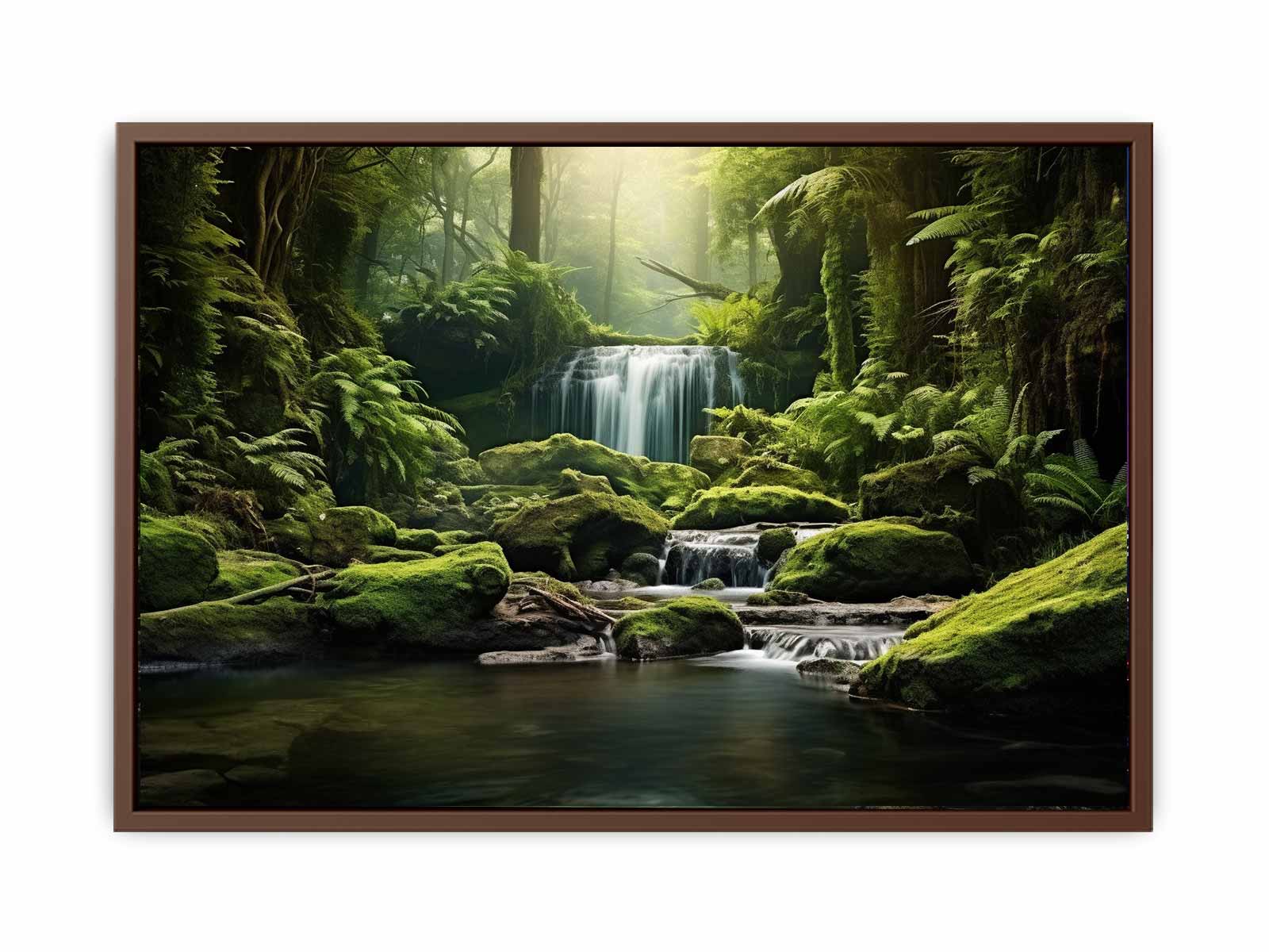 Rainforest River Canvas Art Print-6