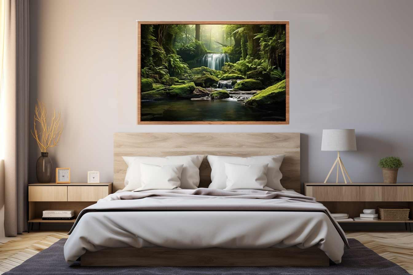 Rainforest River Canvas Art Print-2
