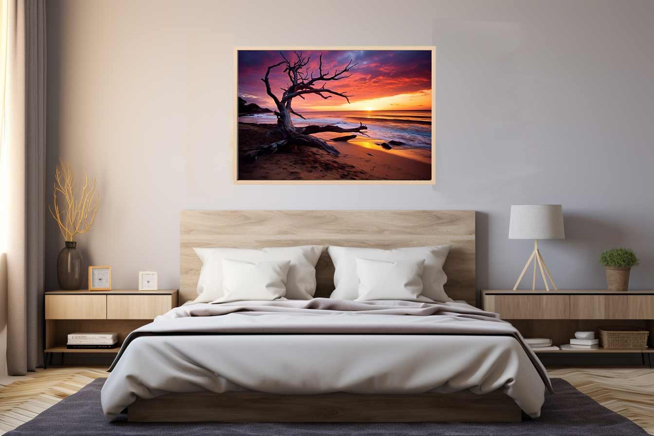 Beach Sunset Canvas Art Print-1