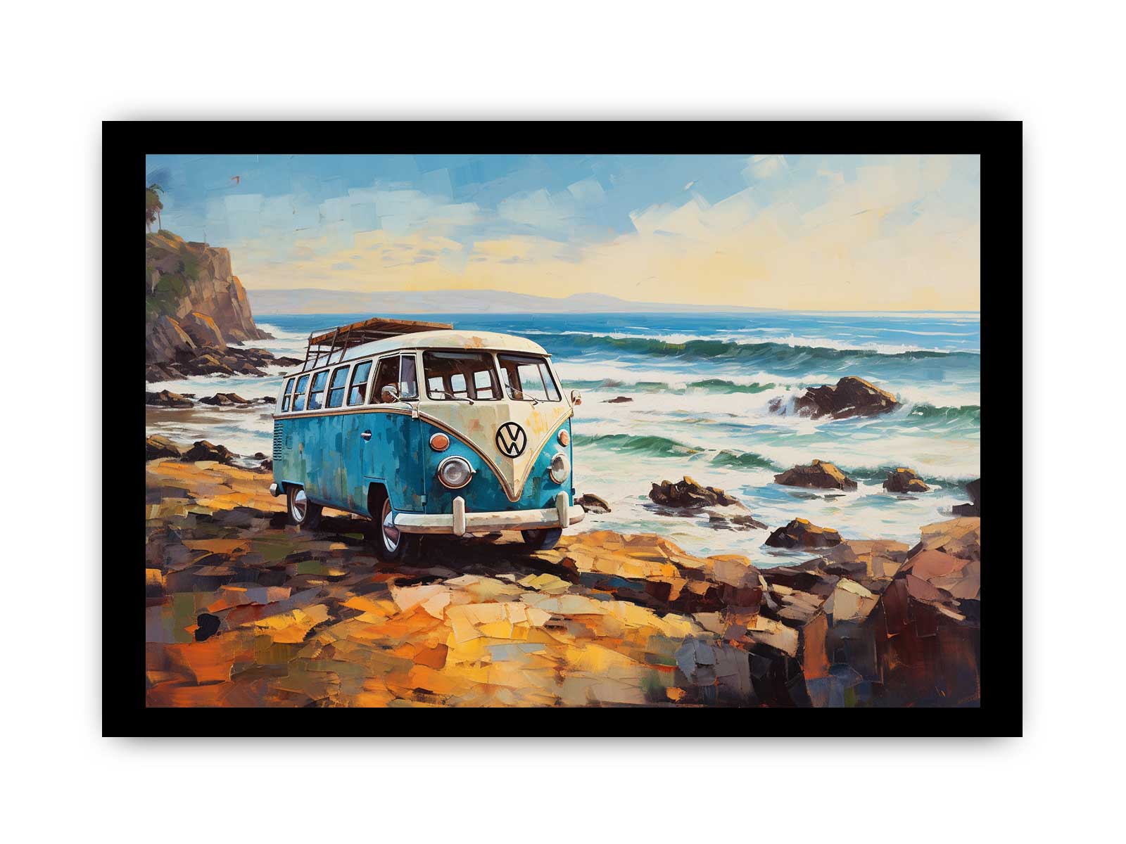 CAMPARVAN PARK Art Canvas Art Print-7