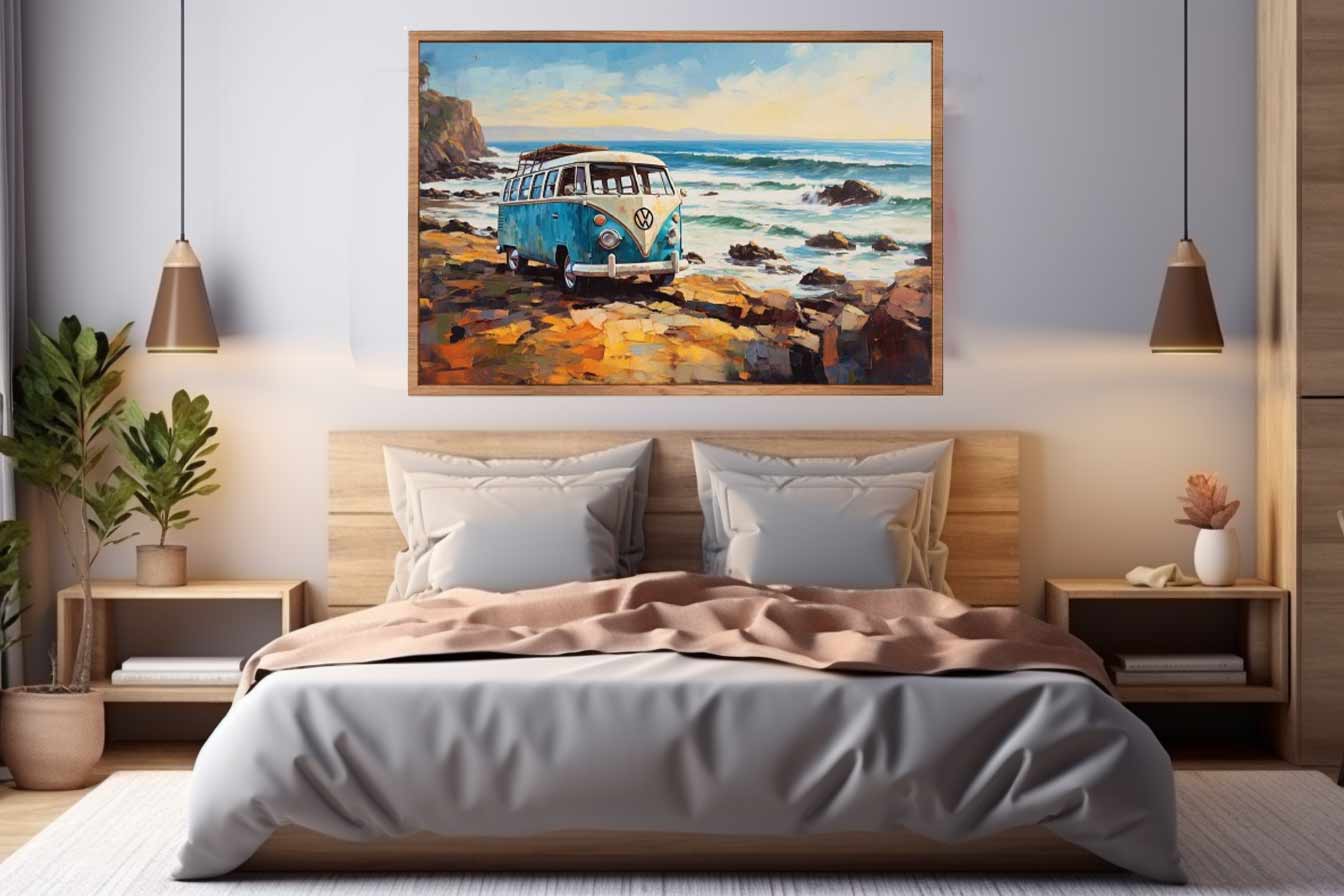 CAMPARVAN PARK Art Canvas Art Print-1