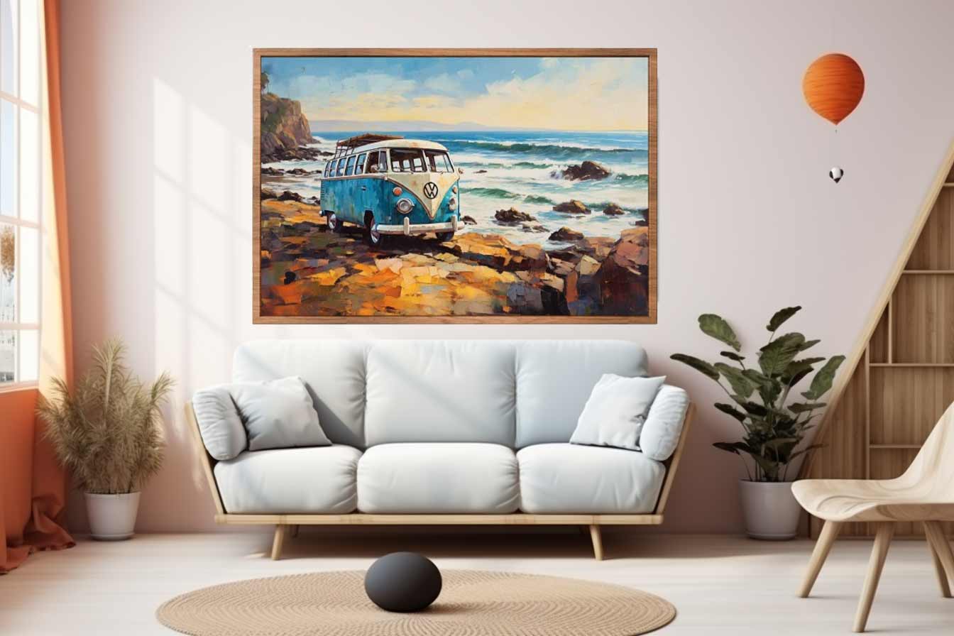 CAMPARVAN PARK Art Canvas Art Print-2