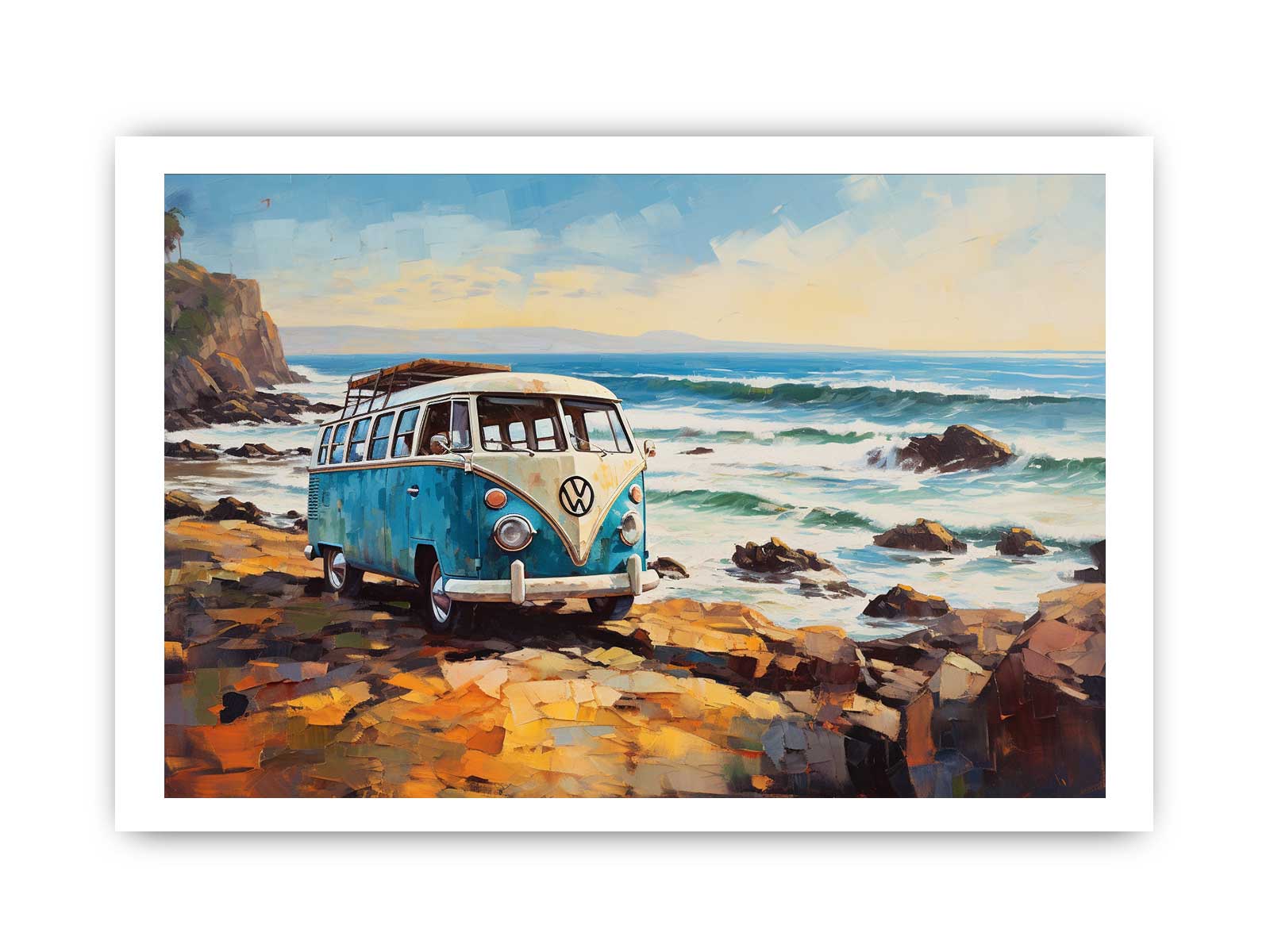 CAMPARVAN PARK Art Canvas Art Print-8