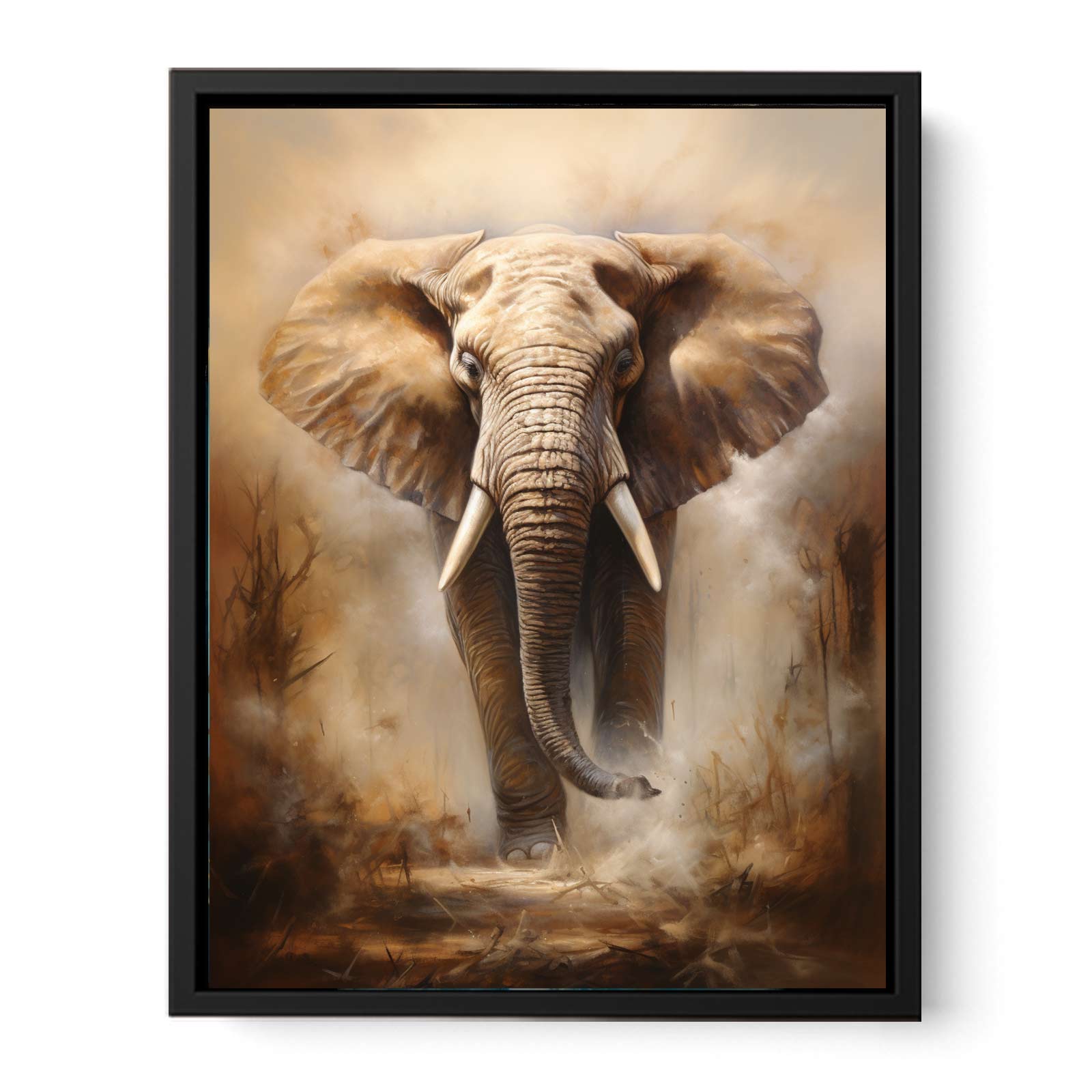 Elephant Art Canvas Art Print-4