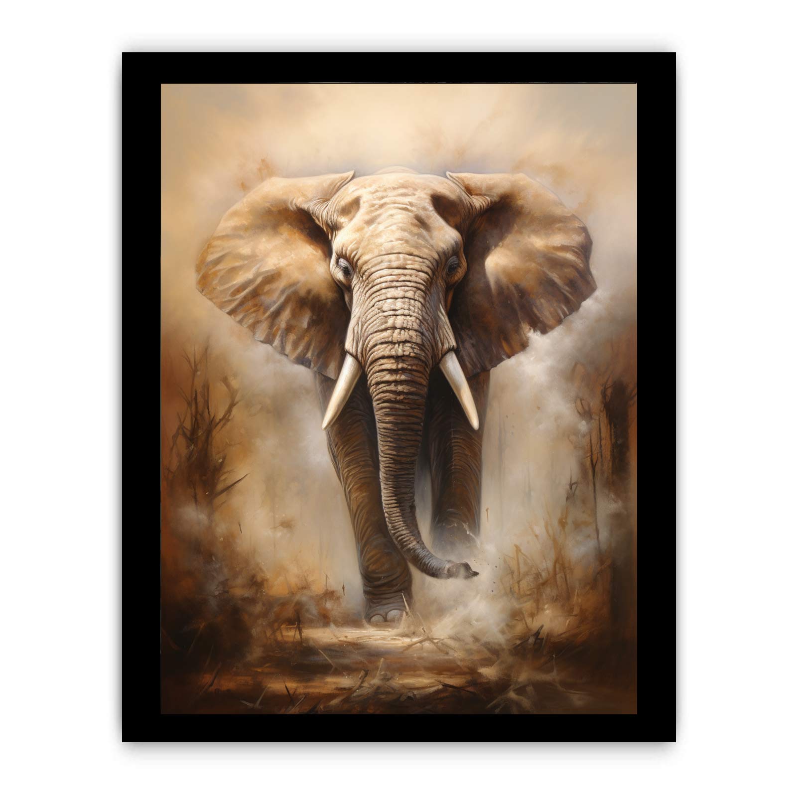 Elephant Art Canvas Art Print-7