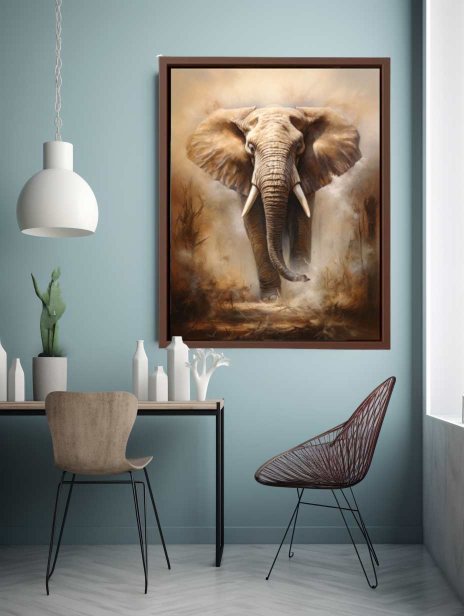 Elephant Art Canvas Art Print-1