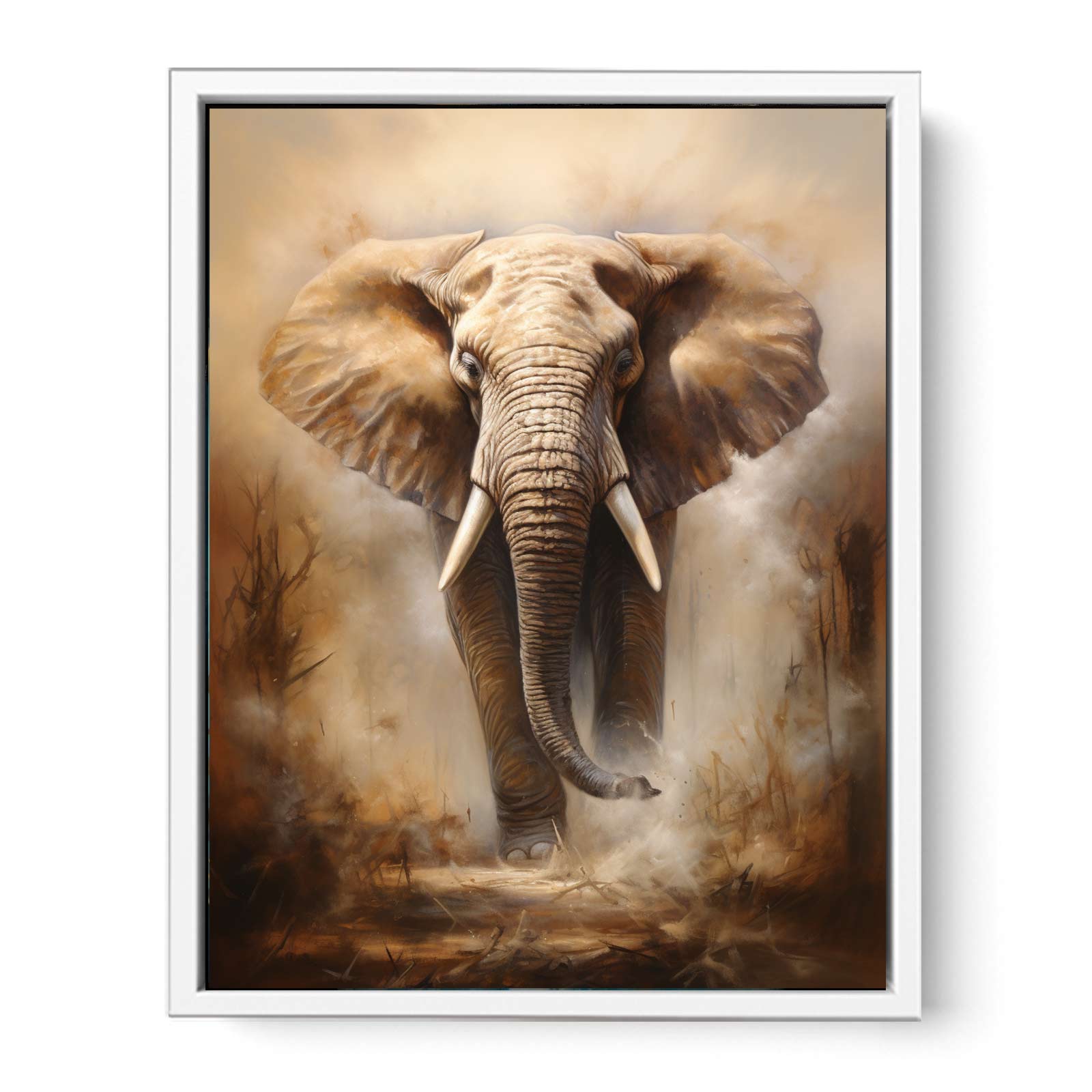 Elephant Art Canvas Art Print-5