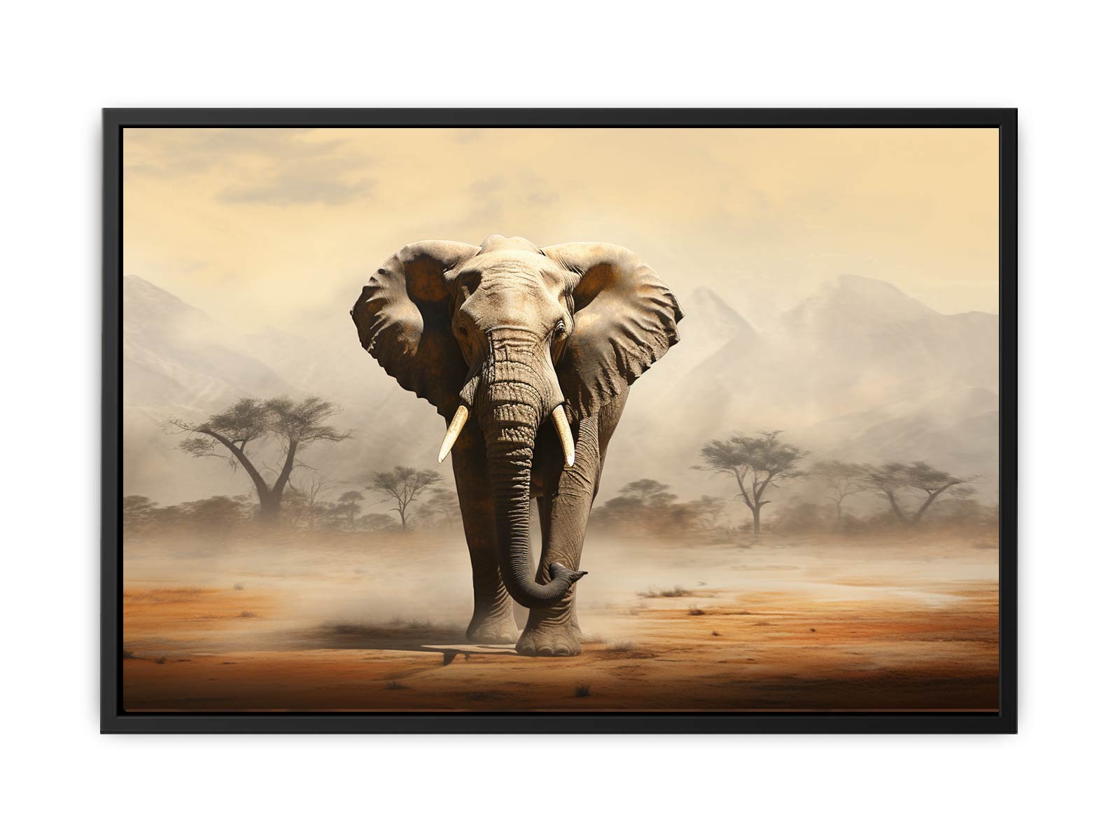 Elephant Art  Canvas Art Print-4