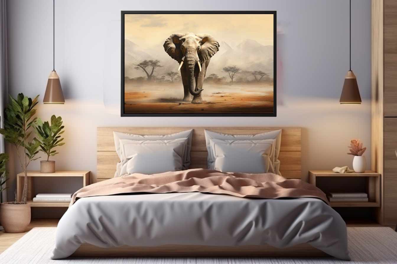Elephant Art  Canvas Art Print-1
