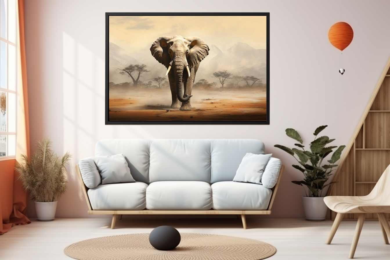 Elephant Art  Canvas Art Print-2