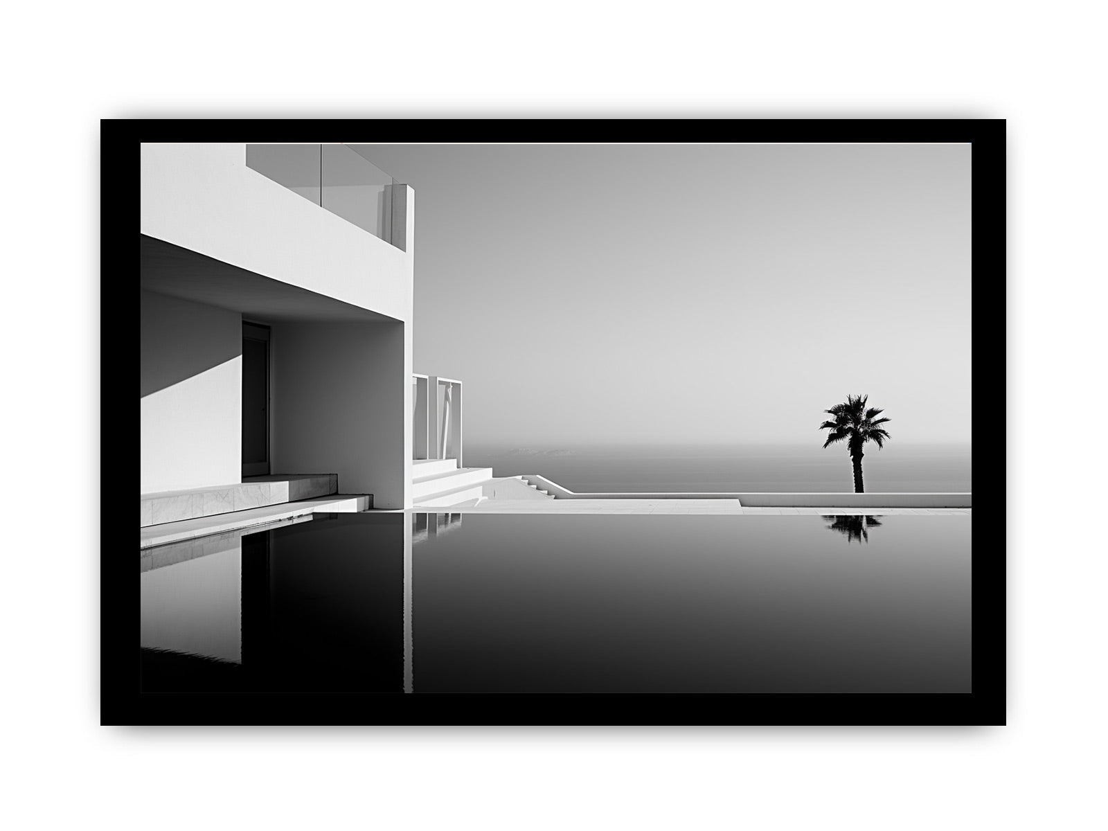 Calm Water Beach House Canvas Art Print-7