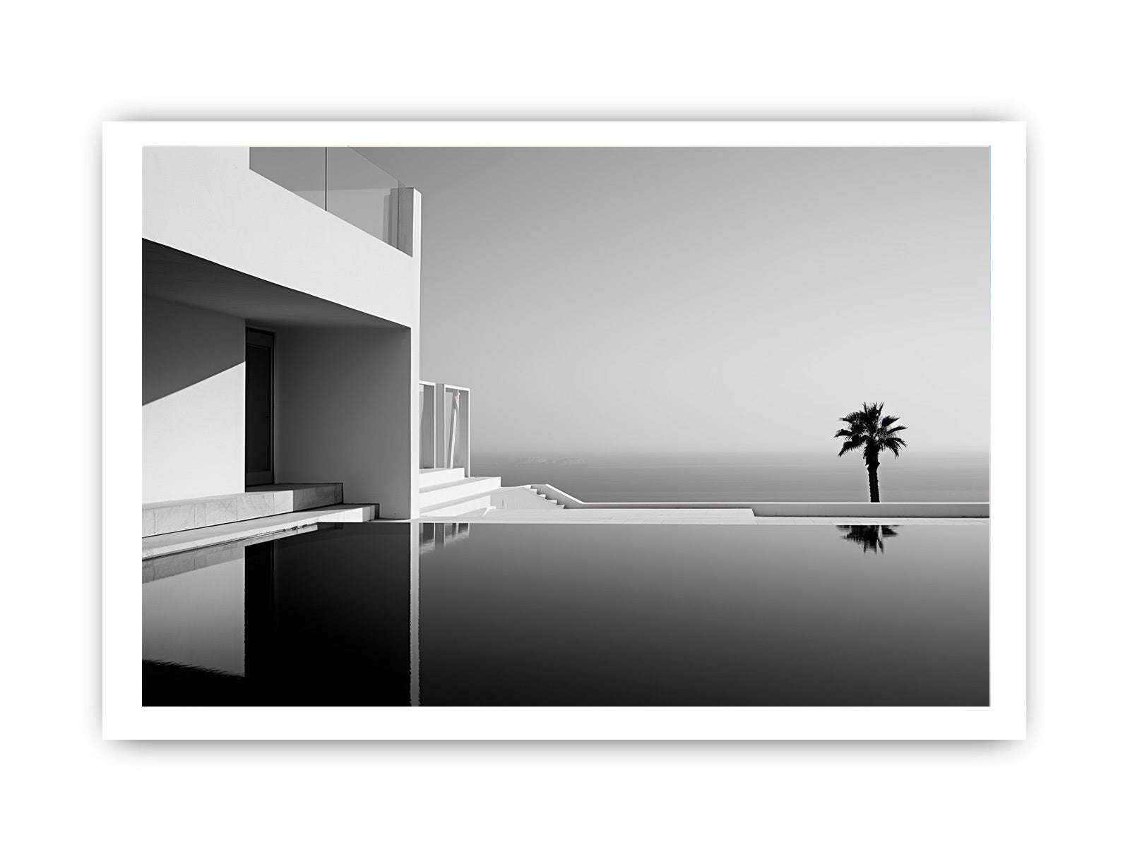Calm Water Beach House Canvas Art Print-8