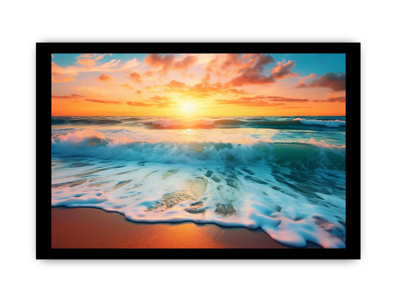 Sunset Beach Canvas Art Print-7