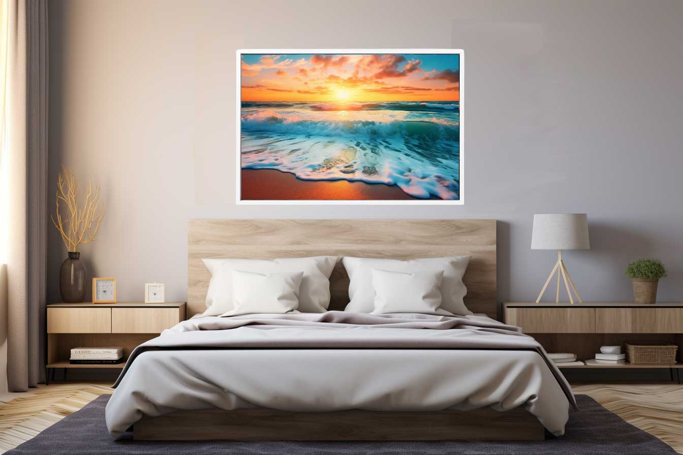 Sunset Beach Canvas Art Print-1