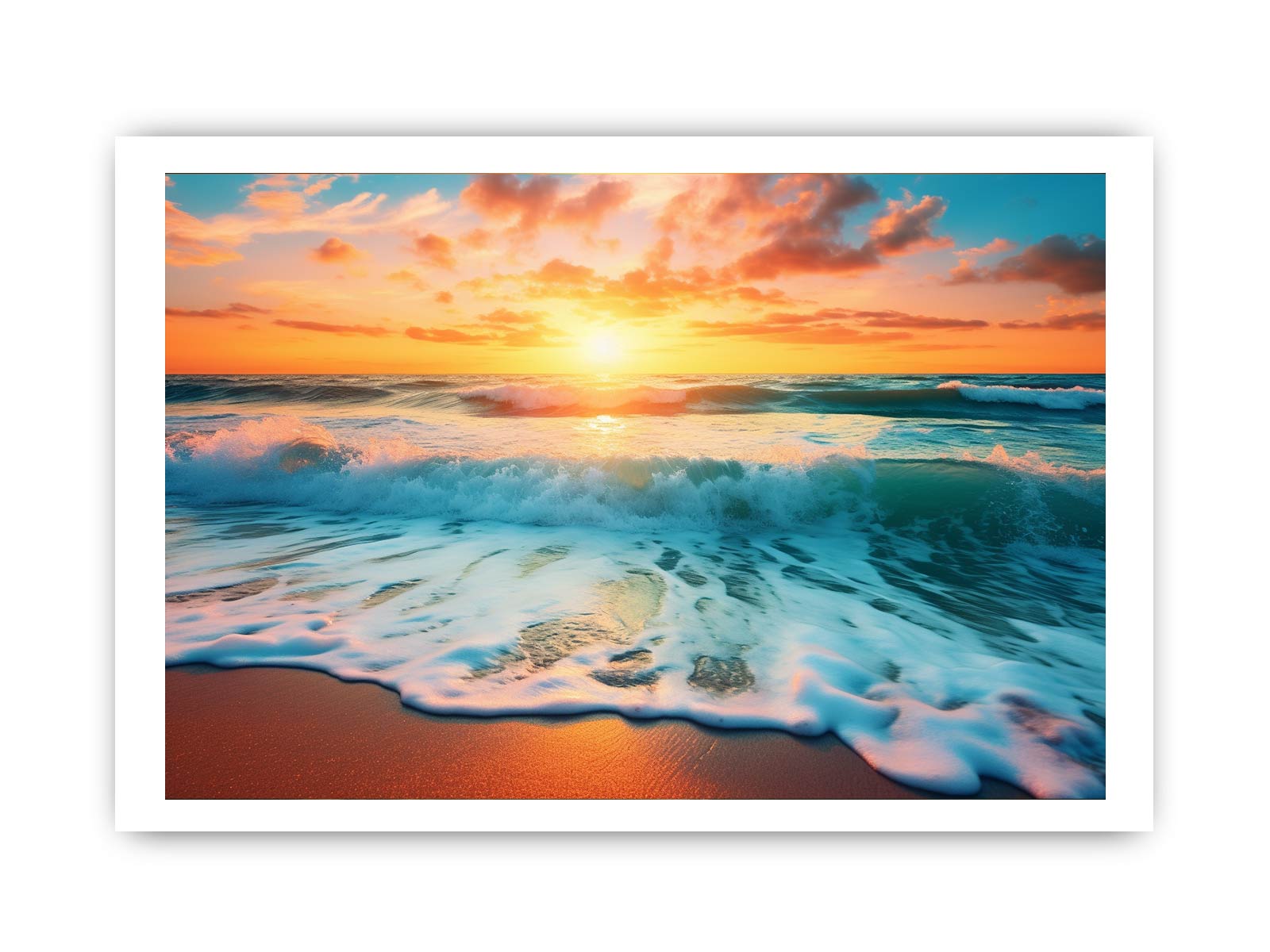 Sunset Beach Canvas Art Print-8