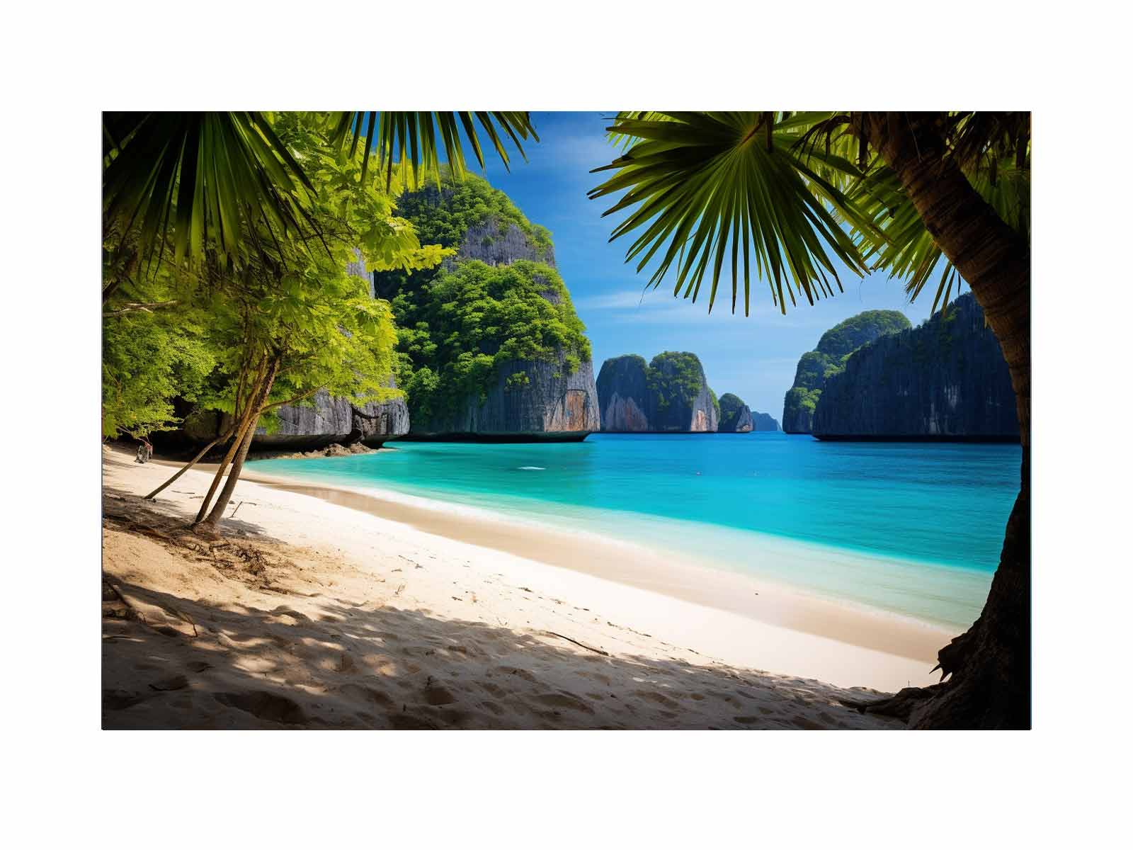 Phi Phi Island Thailand Canvas Art Print-0