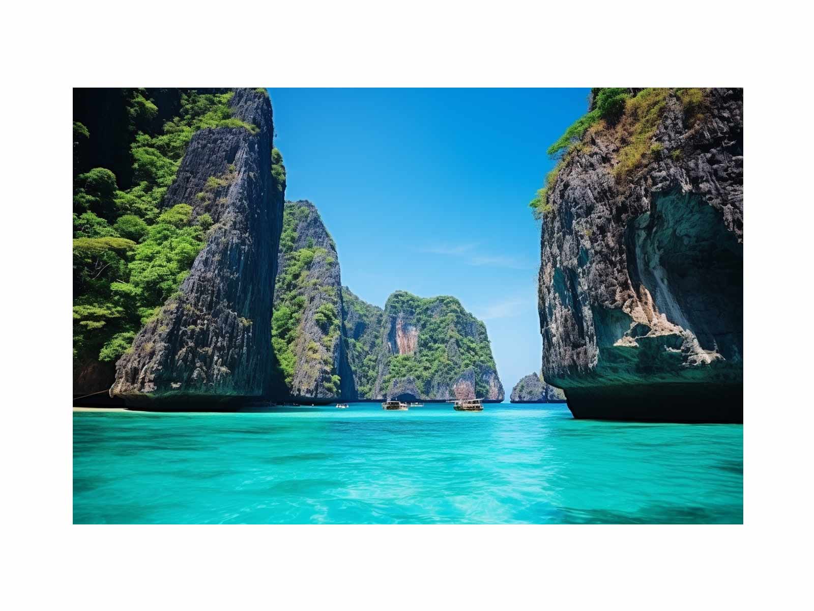 Phi Phi Island Thailand Canvas Art  Print-0