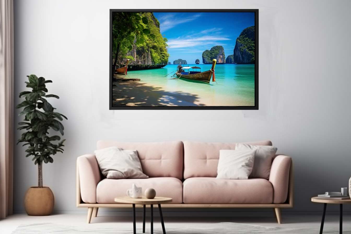 Phi Phi Island Thailand Canvas Art Print Art-1