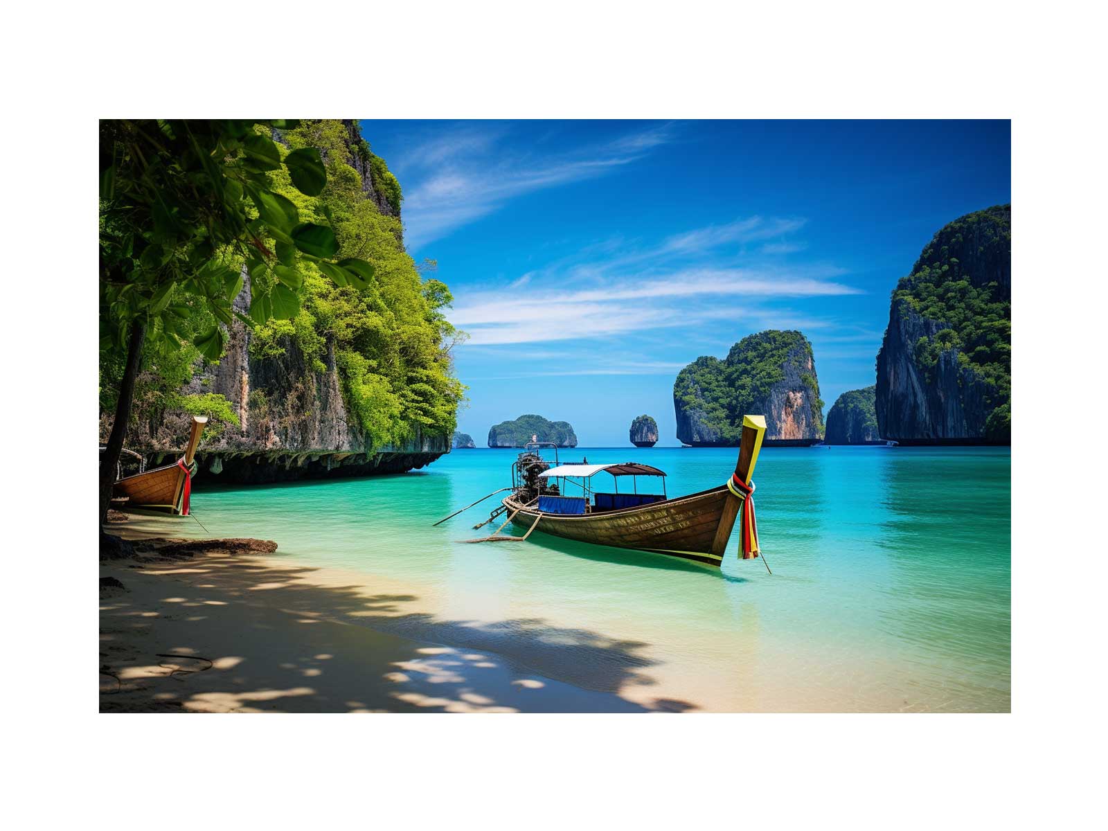Phi Phi Island Thailand Canvas Art Print Art-0