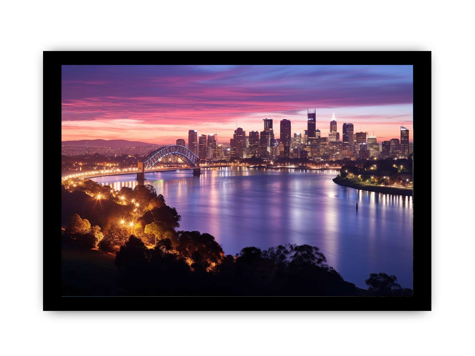 Brisbane River Canvas Art Print-7