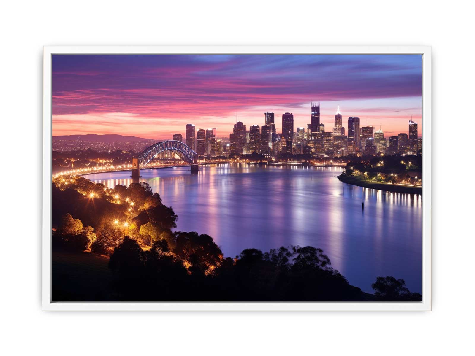Brisbane River Canvas Art Print-5